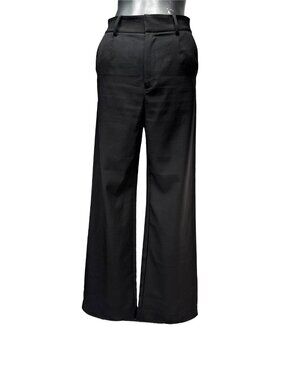 BLUE BLUSH High Rise Wide Leg Black Pants Size M 29W